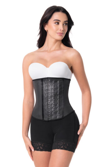 Corset latex court 3 crans