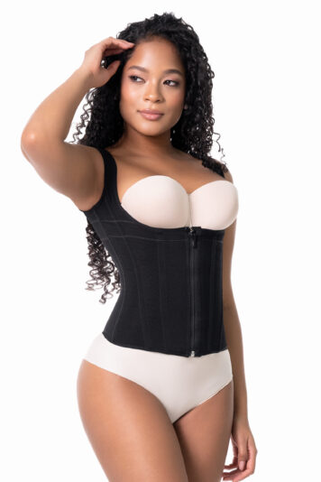 Corset zip à bretelles