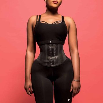 Short latex corset